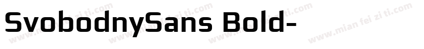 SvobodnySans Bold字体转换